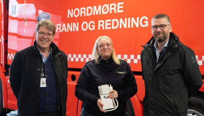 Stein Jenssen I Varig Forsikring, Karin Munck I Nordmøre Brann Og Redning Og Leif Sevaldsen I Varig Forsikring.