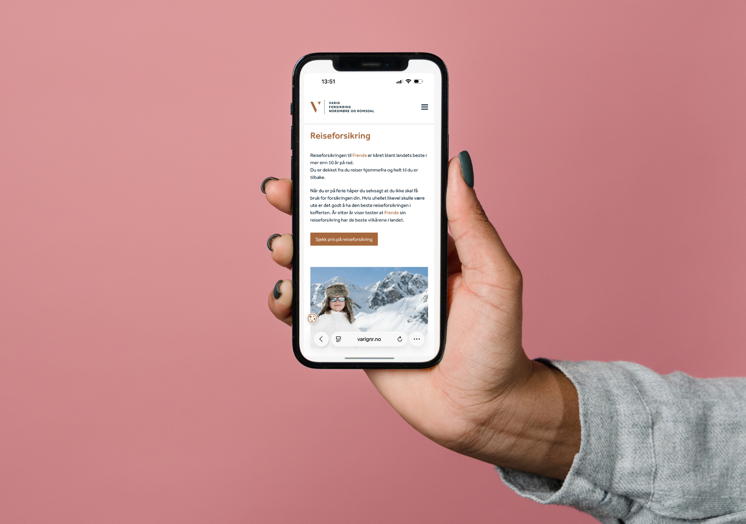reiseforsikring på mobilen